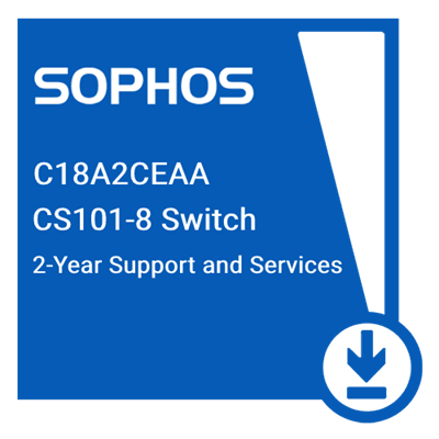 (NEW VENDOR) SOPHOS C18A2CEAA Switch Support and Services for CS101-8 - 24 MOS - C2 Computer
