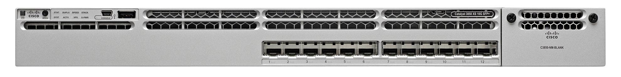 (USED) CISCO WS-C3850-12XS-S Catalyst 3850 12x 10GB SFP+ 1x Module Slot Switch - C2 Computer