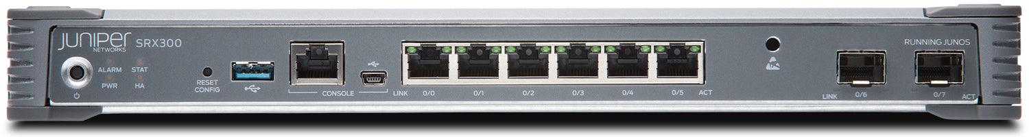 (USED) JUNIPER SRX300 Series 1 Gbps 6x 1GB RJ-45 2x 1GB SFP Firewall - C2 Computer