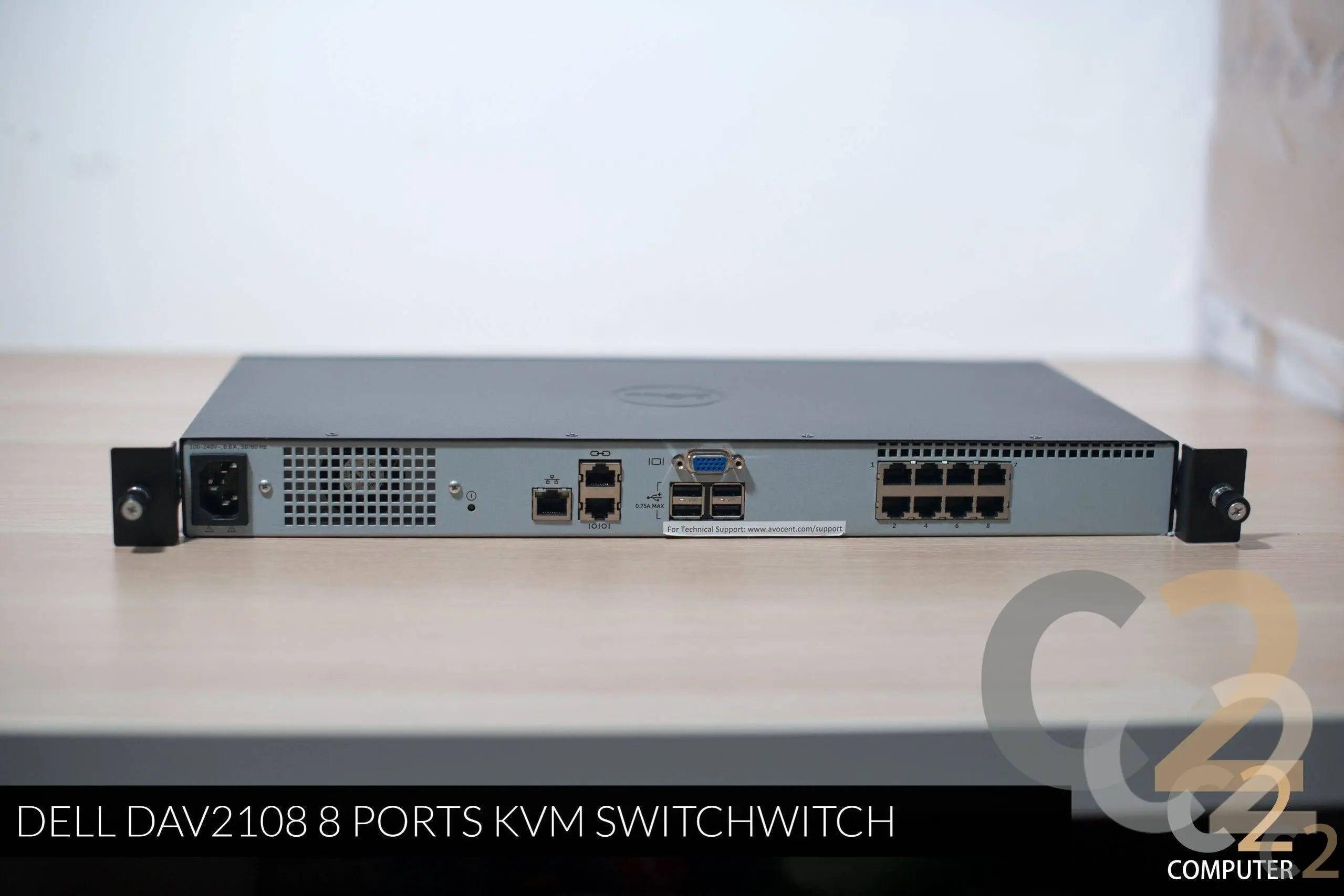 (特價一台) DELL DAV2108 8 ports KVM SWITCH 包 8條USB KVM線 90%NEW - C2 Computer