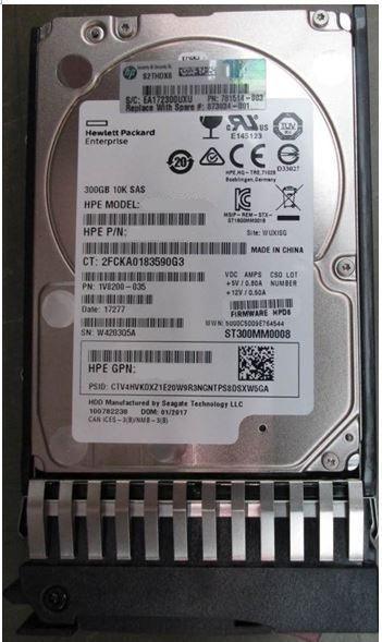 (NEW PARALLEL) HPE EG000300JWEBF 300GB 2.5 INCH SAS-12GBPS 12GBPS 10000RPM 硬碟 - C2 Computer