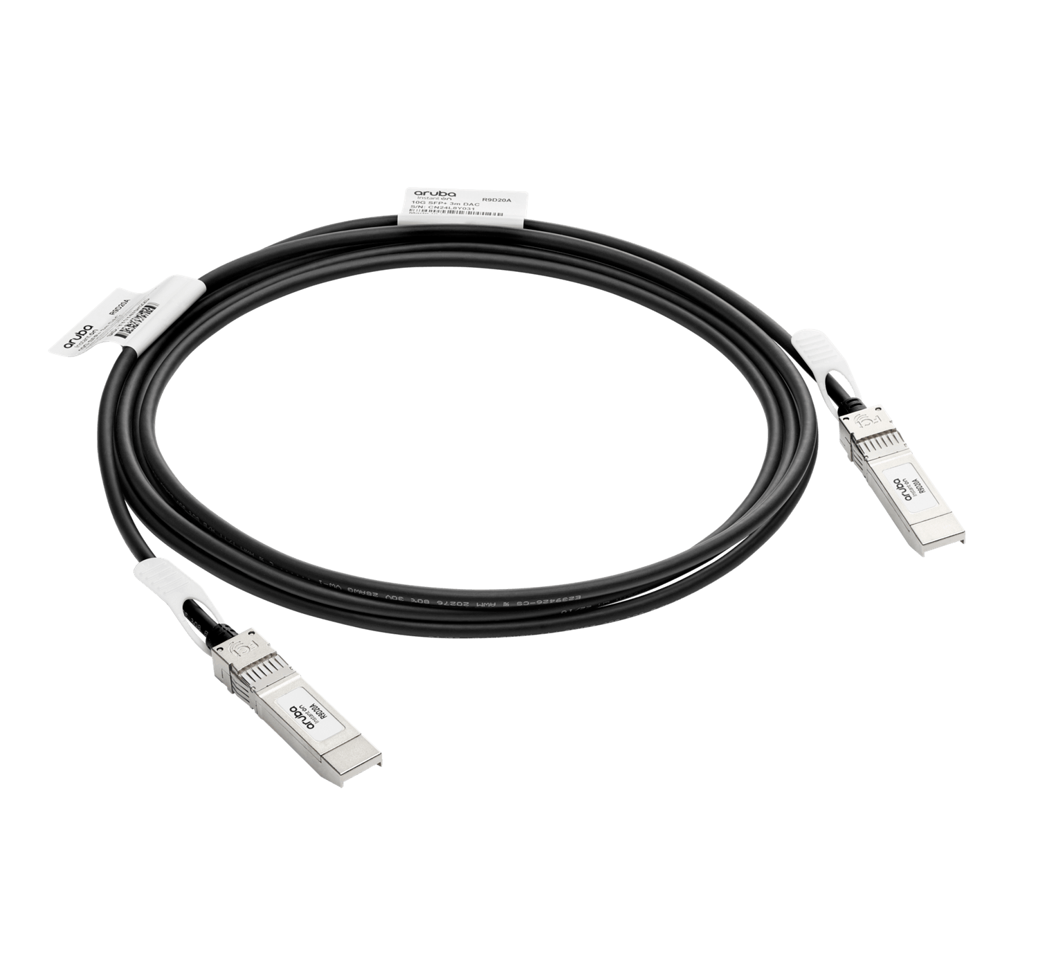 (NEW VENDOR) ARUBA R9D20A Aruba Instant On 10G SFP+ to SFP+ 3m DAC Cable - C2 Computer