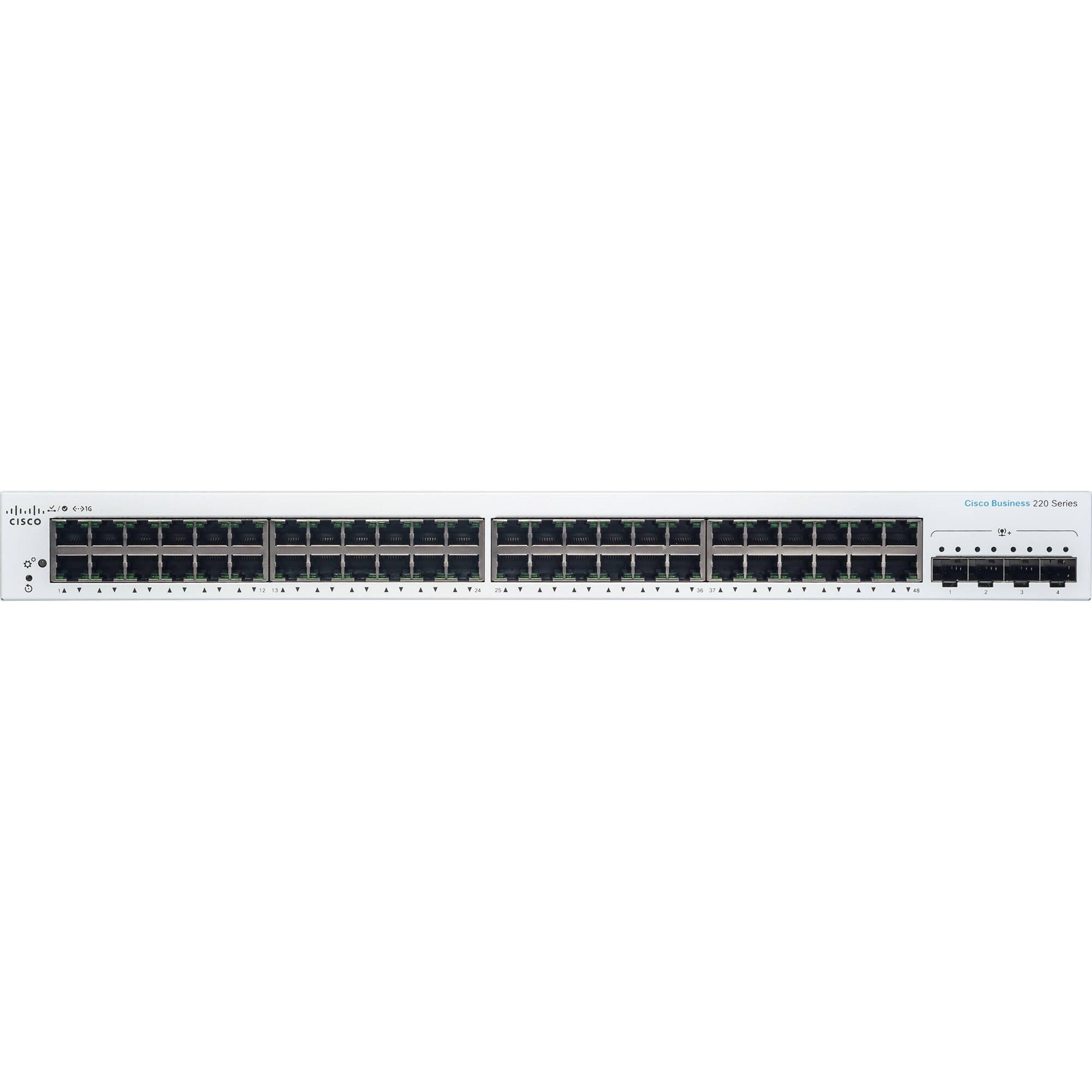 (NEW VENDOR) CISCO CBS250-48P-4G-UK CBS250 Smart 48-port GE, PoE, 4x1G SFP - C2 Computer