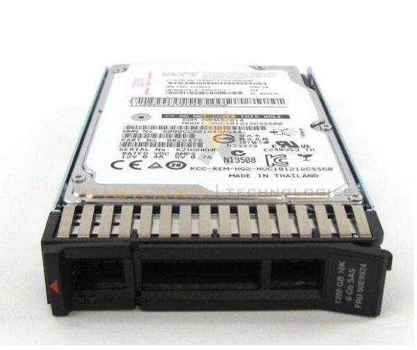 (USED) IBM 00D5343 1.2TB 10000RPM 6GBPS SAS 2.5INCH SFF HOT SWAP HARD DRIVE WITH TRAY - C2 Computer